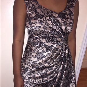 Lace Black and cream dress